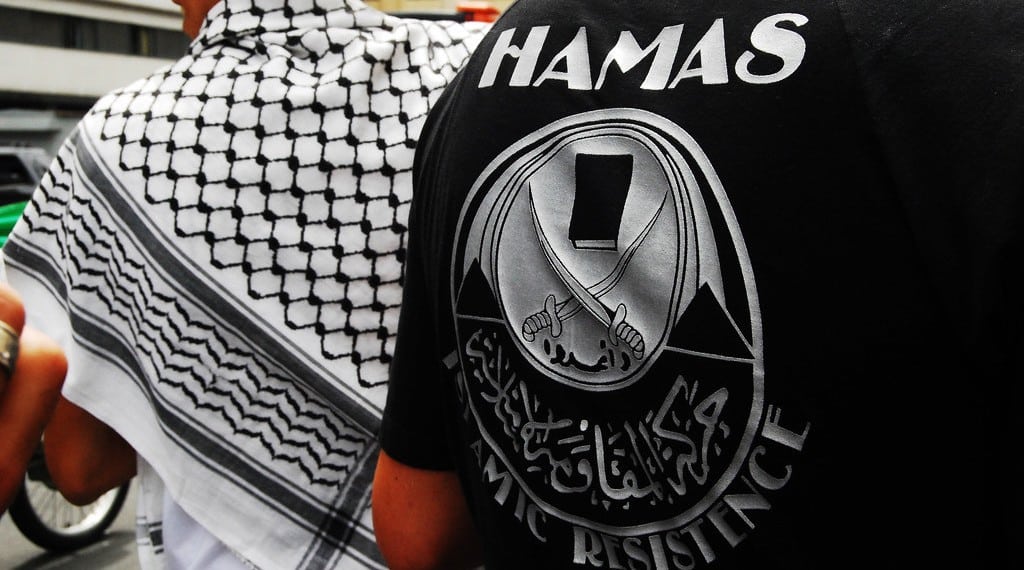Hamas-sympatisører på åpen gate i São Paulo, Brasil. Foto: Tarciso. CC BY-NC 2.0 DEED
