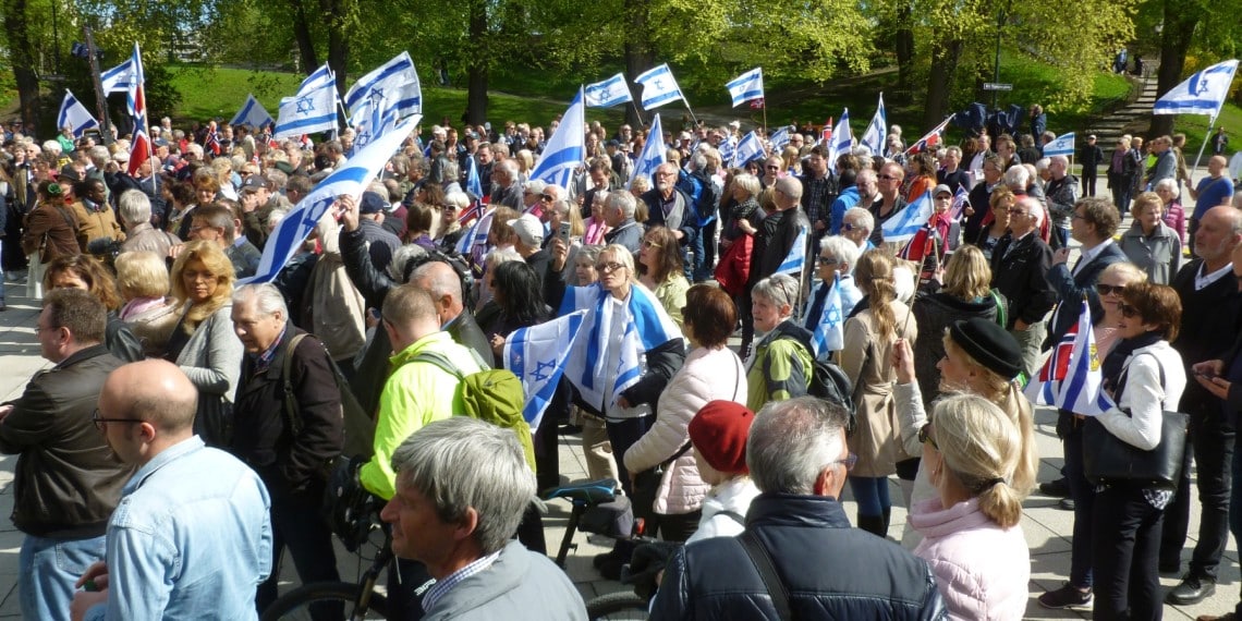 Pro Israel demo i Oslo 2015. Privat foto.